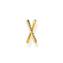 Load image into Gallery viewer, Gold Plated Sterling Silver Thomas Sabo Charm Club Cross Cuff * 1 Earring Only*