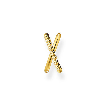 Gold Plated Sterling Silver Thomas Sabo Charm Club Cross Cuff * 1 Earring Only*