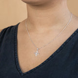 Sterling Silver Zirconia Fancy Pendant