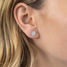 Load image into Gallery viewer, Luminesce Lab Grown Diamond 1/2 Carat Silver Studs