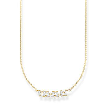 Thomas Sabo Gold Plated Sterling Silver Dancing Cubic Zirconia 38-42 cm Chain