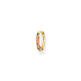 Thomas Sabo Gold Plated Sterling Silver Dancing Colour Hoop Earring * 1 Earring Only*