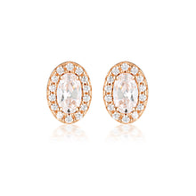 Load image into Gallery viewer, Georgini Aurora Rose Gold Plated Sterling Silver Glow Earrings