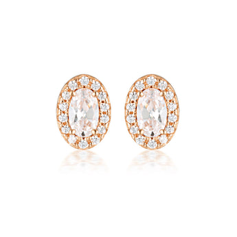 Georgini Aurora Rose Gold Plated Sterling Silver Glow Earrings