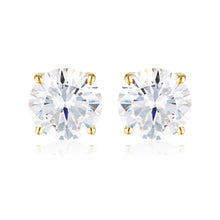 Load image into Gallery viewer, Georgini Gold Plated Sterling Silver 9mm Round Stud Earrings