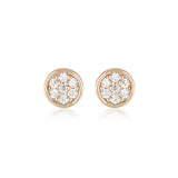Georgini Rose Gold Plated Dotti Stud Earring