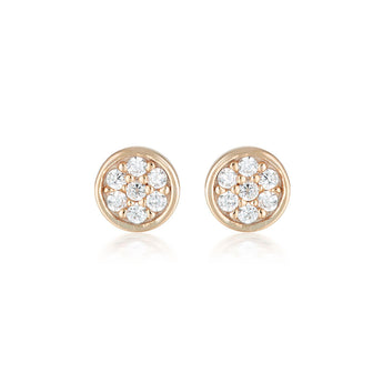 Georgini Rose Gold Plated Dotti Stud Earring