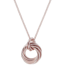 Load image into Gallery viewer, Bronzallure Purezza Rose Gold Plated Mini Multicircle 47cm Pendant On Chain