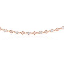 Load image into Gallery viewer, Rose Gold Plated Cubic Zirconia Fancy Choker Chain