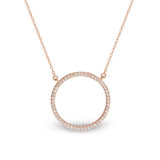 Georgini Sterling Silver Rose Gold Plated Cubic Zirconia Virgo Pendant On Chain