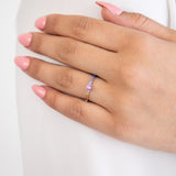 Sterling Silver Multicolour Cubic Zirconia Ring