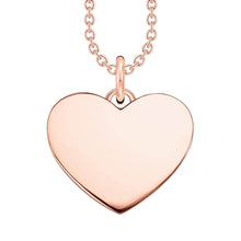 Load image into Gallery viewer, Thomas Sabo Engrav Rose Gold Plated Sterling Silver CZ Heart On 40-45cm Chain