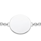 Thomas Sabo Engrav Sterling Silver Small Disc 16-19cm Bracelet