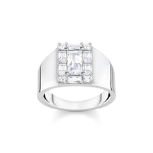 Load image into Gallery viewer, Thomas Sabo Heritage Sterling Silver Wide CZ Embellish Ring