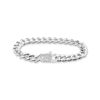 Thomas Sabo Heritage Sterling Silver CZ Curb 16cm Chain
