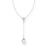 Thomas Sabo Magic Garden Sterling Silver Fresh Water Pearl 40-45cm Y Chain