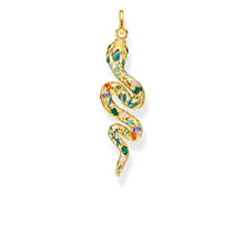 Load image into Gallery viewer, Thomas Sabo Magic Garden Gold Plated Sterling Silver Snake Pendant
