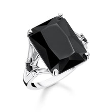 Load image into Gallery viewer, Thomas Sabo Magic Stones Sterling Silver Onyx statement Ring