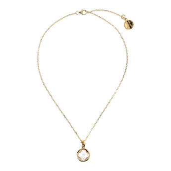 Bronzallure Alba Rose Gold Plated Sterling Silver Mother Of Pearl Pendant On Chain