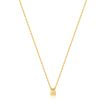 Ania Haie Gold Plated Sterling Silver Under Lock &Key Padlock Chain