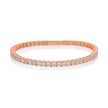 Load image into Gallery viewer, Georgini Selena Rose Gold Plated 3mm Tennis Bracelet