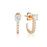 Georgini Rose Gold Plated Isla Stud Earrings