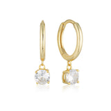 Georgini Gold Plated Sterling Silver Bria Hoop Earrings