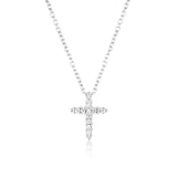 Georgini Rock Star Sterling Silver Cross Pendant On Chain