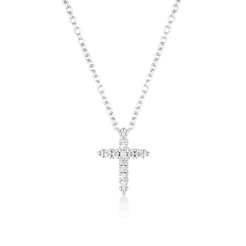 Georgini Rock Star Sterling Silver Cross Pendant On Chain