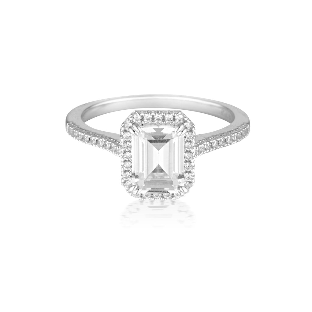 Georgini Iconic Bridal Sterling Silver Violet Ring