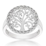 Sterling Silver Tree Of Life Ring
