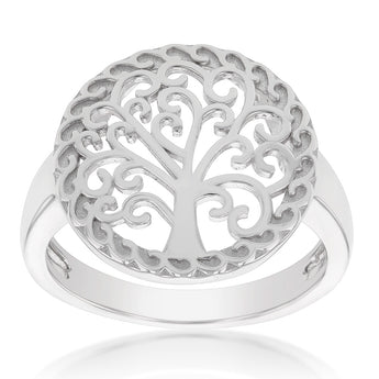Sterling Silver Tree Of Life Ring