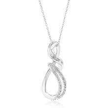 Load image into Gallery viewer, Sterling Silver 0.10 Carat Diamond Pendant on 45cm Sterling Silver Chain