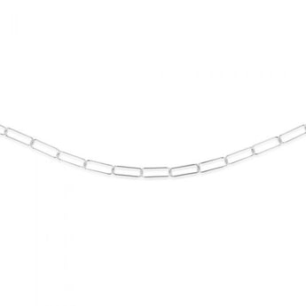 Sterling Silver Paper Clip 81cm Chain