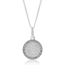 Load image into Gallery viewer, Sterling Silver St. Christopher 12mm Pendant