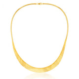 Sterling Silver Gold Plated Grad Cleopatra Dune 43cm Chain