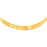 Sterling Silver Gold Plated Grad Cleopatra Dune 43cm Chain