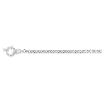 Sterling Silver Fancy 19cm Bracelet With Bolt Ring Clasp