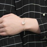 Sterling Silver Fancy 19cm Padlock Bracelet