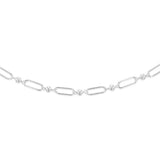 Sterling Silver Link And Ball Fancy 70cm Chain