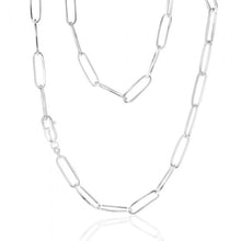 Load image into Gallery viewer, Sterling Silver Paperclip 45cm Chain