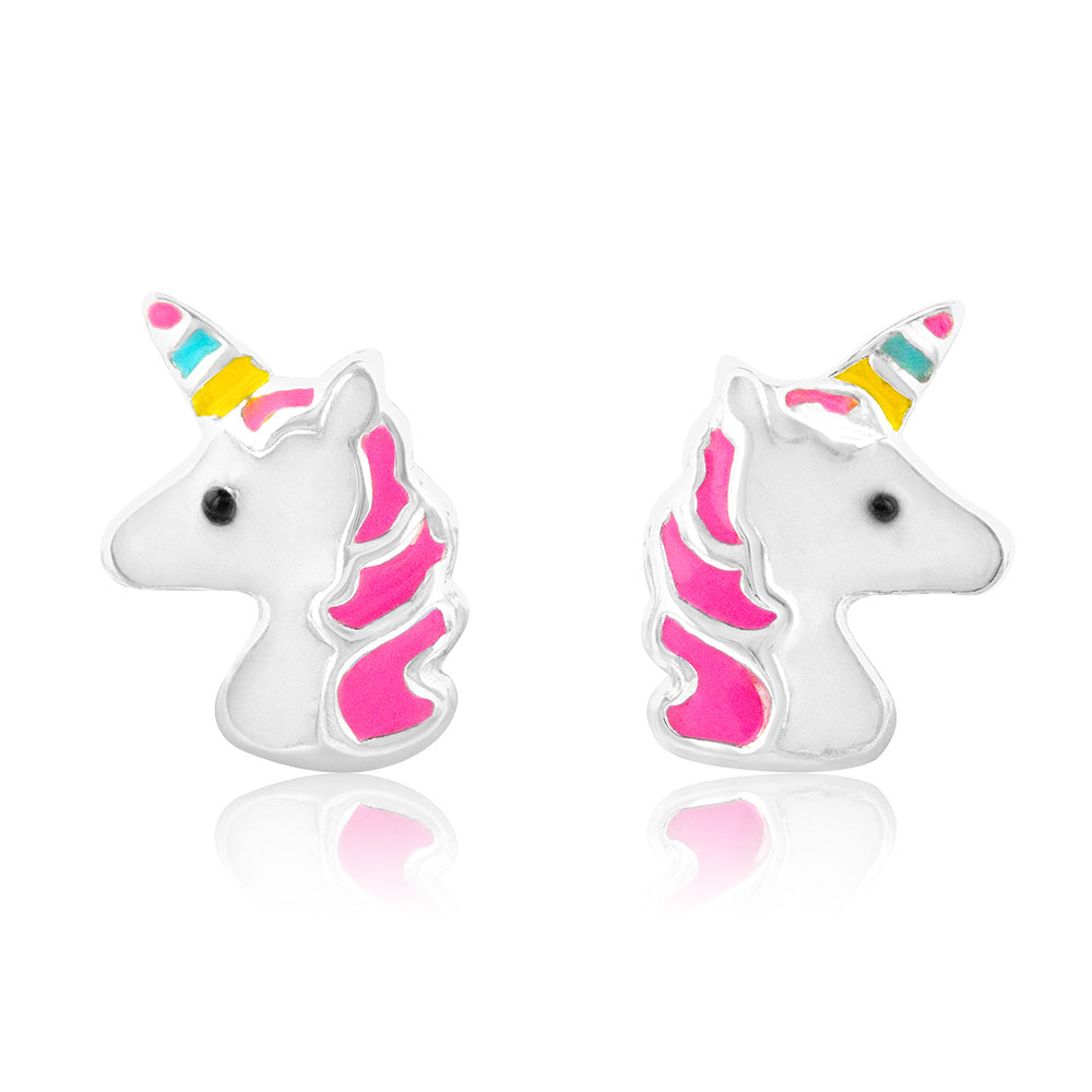 Unicorn silver clearance earrings