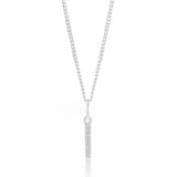 Sterling Silver Cubic Zirconia Initial "I" Pendant