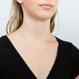 Sterling Silver Cubic Zirconia Initial "Z" Pendant