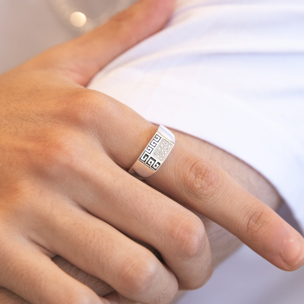 Mens deals zirconia rings