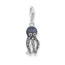 Load image into Gallery viewer, Thomas Sabo Sterling Silver Blue Spinel Octopus Charm
