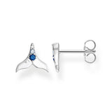 Thomas Sabo Dolphin Tail CZ Sterling Silver Earrings
