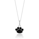 Sterling Silver Black Bear Paw Charm Pendant