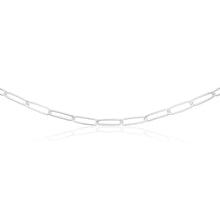 Load image into Gallery viewer, Sterling Silver Paperclip 60cm Chain