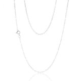 Sterling Silver Fancy Figaro 40+5cm Chain